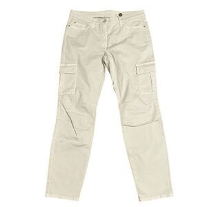 Cambio Cream Cargo Stretchy Pants(Size 40)